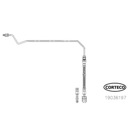 Corteco Brake Hose, 19036197 19036197